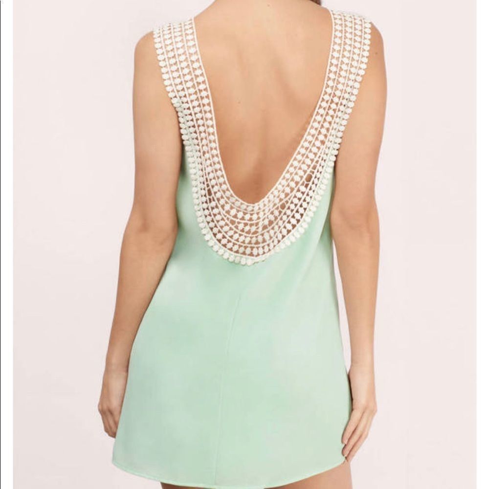 Tobi Back Story Crochet Swing Dress